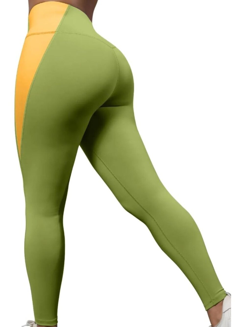 Women's Green Ultra Soft High Waisted Workout Gym Athletic Yoga Leggings